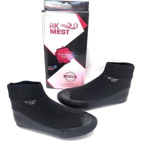 Resim Hakiki Deri Termal Karnili Comfort Çorap Mest Siyah 