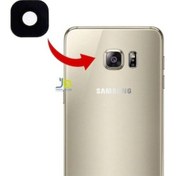 Resim Axya Samsung Uyumlu Galaxy S6 Edge (G925) Arka Kamera Camı Kamera Lens 