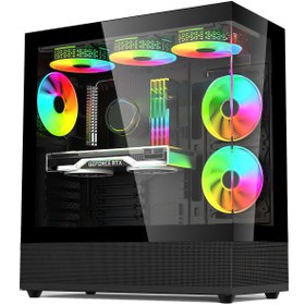 Resim IZOLY Ventus 511 X Ryzen 7 5700x 16gb 1tb M.2 Nvme Rtx 3060 8gb 24" 180 Hz Oyuncu Masaüstü Bilgisayarı 