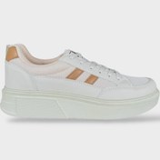 Resim Liger Bağcıklı Kadın Sneaker Ayakkabı BEJ 