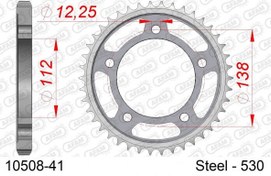 Resim AFAM HONDA CBF 1000F ABS ÇELİK ARKA DİŞLİ #530 