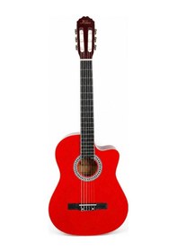 Resim Klas Ksc-2 Klasik Gitar Tam Boy Kesik Kasa 4/4 Kırmızı 