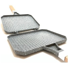 Resim Taşhan T-0505 Greblon İç Dış Granit Ocak Üstü Tost Makinesi - 23x17 Cm 