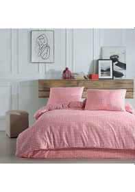 Resim Coté Blanc Mini Karem Pembe %100 Pamuk Tek Kişilik Nevresim Takım 