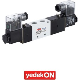 Resim M 1/4'' 5x3 Bobin Bobin Valfi Kapalı Merkez 