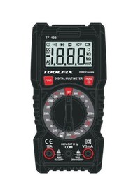Resim Toolfıx Tf-133 Işıklı Dijital Multimetre Ölçü Aleti 