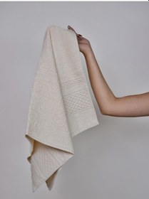 Resim Pure Basic Pamuklu Havlu 50x85 Tek Parça El Havlusu krem 