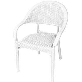 Resim Depootoptan Mandella Eylül Rattan Koltuk (6 Adet) Beyaz 