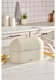 Resim Karaca Dustin Ekmek Kutusu Cream 