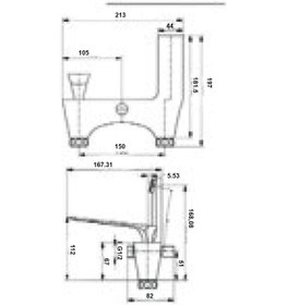 Resim Gms Miray Mix Banyo Duş Bataryası Mry103 Krom 