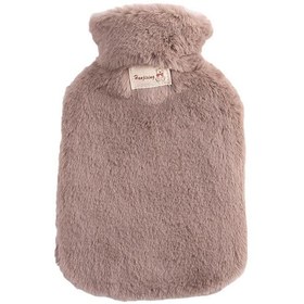 Resim 2000ML Peluş Sıcak Su Torbası El Ayak Isıtıcı Koyu Kahverengi 