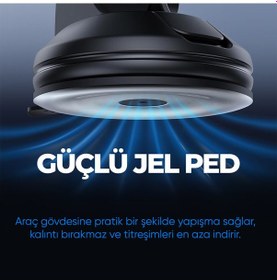 Resim Woyax By Deji Kablosuz Şarj Vantuzlu Araç İçi Telefon Tutucu 15w 