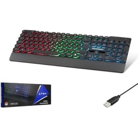 Resim Hadron HDX2604 Türkçe-Q FN Multimedia Gökkuşağı Ledli 1.40mt USB Kablolu Oyuncu Klavyesi - Siyah 