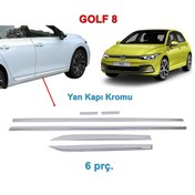 Resim Vw Golf 8 Yan Kapı Çıtası Nikelajı 2020 Sonrası 4 Prç P Çelik N11.311 