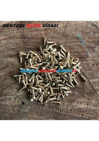 Resim Sarı Mini Menteşe Vidası Tavla Klips Vidası 7.5 MM Mini Vida 1Pk 