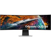 Resim Smart Odyssey Oled G9 LS49CG954SUXUF 49" 5120x1440 240 Hz 0.03 ms HDMI DP HDR10+ Curved OLED Monitör Samsung