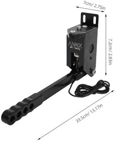 Resim Gadpiparty Hydraulic Racing USB Handbrake Adjustable Long Arm Emergency Park Lever For Sim Racing Compatible With Win Systems Aluminium Alloy Construction 
