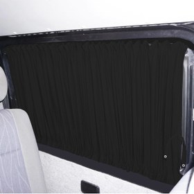 Resim Oto Pandami Mercedes Sprinter 2006-2022 Uyumlu Siyah Raylı Oto Perde Takımı 