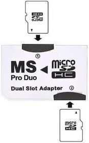 Resim Micro Sd Memory Stick Pro Duo Çevirici Dönüştürücü Hafıza Kartı Adaptörü 