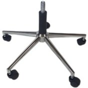 Resim YILDIZSİT Büro Koltuğu Makam Koltuğu Krom Yıldız Ayak 100 Lük Siyah Piston Tekerlekli 