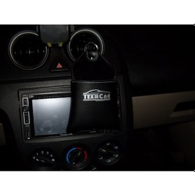 Resim Teamcar Araç Içi Düzenleyici Deri Kese Kırmızı Telefonluk Kartlık 