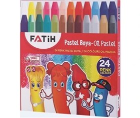 Resim 4 Adet Fatih Pastel Boya 24'ü King Size 