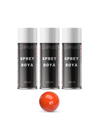 Resim 3 Adet Ral 2004 Turuncu Sprey Boya 400 Ml. 