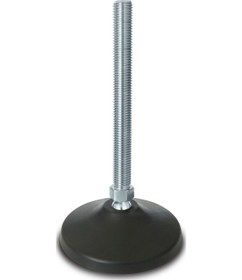 Resim PAMD601210 Mafsallı Plastik Ayak Düz Tip Çap:60 M12x100mm 