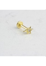 Resim Glorria Altın Kutup Yıldızı Tragus Piercing Sarı 
