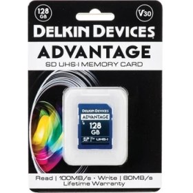 Resim Delkin Devices 128GB Advantage UHS-I V30 SDXC Hafıza Kartı 
