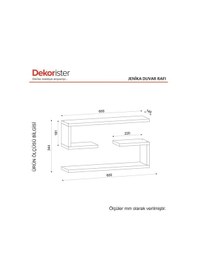 Resim Dekorister Jenika Duvar Rafları 