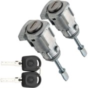 Resim Skyeyyt Sol Sağ Kapı Kilidi Namlu Silindir 3B0837167 3B0837168 Skoda Superb 2002-2008 Otomobil Aksesuarları (Yurt Dışından) 