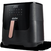 Resim Simfer SK-6704 8.5 lt Yağsız Airfryer Siyah 