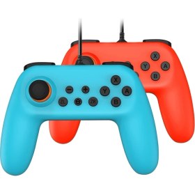 Resim Yues Switch Joystick Kablolu Pro Controller Oyun Kolu 2 Adet (Switch / Switch Lite / Switch OLED Uyumlu) 