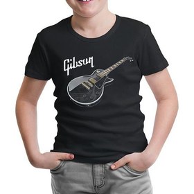 Resim Lordd T-Shirt Gitar - Gibson 1 Siyah Çocuk Tshirt 