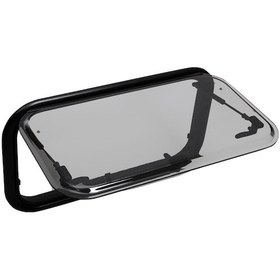 Resim Babarvy 60x30cm 90 Amortisörlü Karavan Camı / Pencere Siyah 