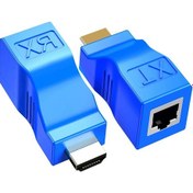 Resim Hdmi Extender HDMI - RJ45 Ağ Kablosu ile Hdmi Uzatıcı Dönüştürücü 