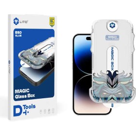 Resim Lito D İphone 13/13 Pro/14 Uygulama Aparatlı Ekran Koruyucu 