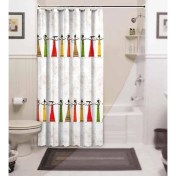 Resim Zethome Tropik Africa Banyo Duş Perdesi Tek Kanat 1X180X200 