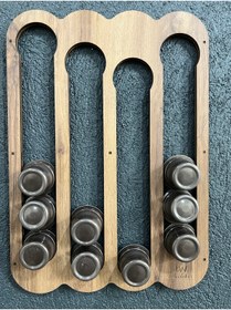 Resim LandiWork Tchibo Cafissimo Kapsül Kahve Tutucu, Ahşap Oval Tchibo Cafissimo Pod Kahve Depolama 