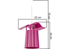 Resim Mor Ağaç Temalı Dekoratif Fener, Şık ve Doğal Görünümlü Işık Kaynağı 