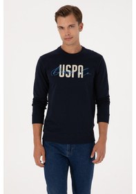 Resim U.S. Polo Assn. Erkek Regular Fit Bisiklet Yaka Lacivert İnce Sweatshirt 50315570-VR033 