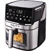 Resim Hutt OA6 Air Fryer 6.5 L Cam Kapaklı XXL 1700 W Yağsız Fritöz 