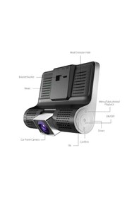 Resim Angel Eye Full Hd 4"Ekran 1080P 3 Kameralı Araç İçi Güvenlik Kame 