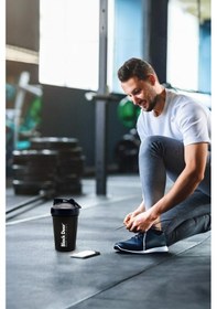 Resim Shaker Karıştırıcı Sporcu Protein Shaker 550 ML Siyah 