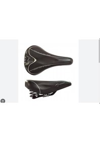 Resim Bisiklet Sele İtalyan Yaylı Tıger Art-063 Model Gri - Siyah 