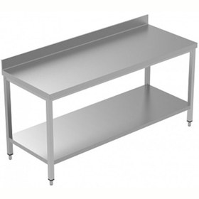 Resim Electrolux Professional Sırtlı Çalışma Tezgahı, Taban Raflı - 1900 Mm, Plus LSGTG1910E 