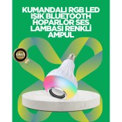 Resim Bluetooth Hoparlörlü LED Ampul – 12W Enerji Tasarruflu 