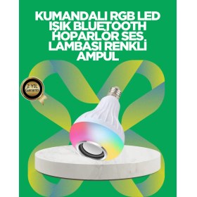 Resim Bluetooth Hoparlörlü LED Ampul – 12W Enerji Tasarruflu 