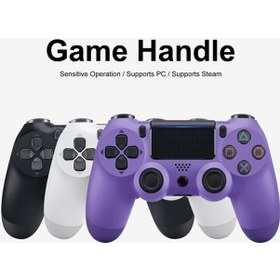 Resim Bloomnest P4 Bt Oyun Kolu Usb Kablosuz Şarj Edilebilir Gamepad Pc/ps4/ps3 İçin Yedek-171 